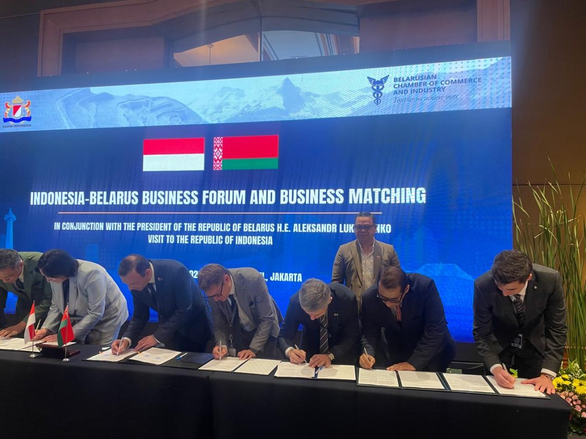 Indonesia dan Belarus menandatangani MoU kerjasama bisnis baru. FOTO: IST