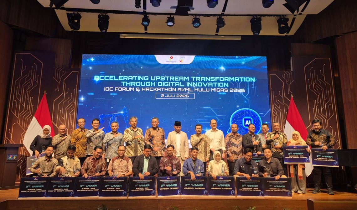 Manager Pertamina Hulu Rokan fhoto bersama anggota tim yang mendapatkan juara dalam ajang IOC. FOTO : IST