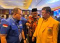 Sekretaris DPD Golkar Provinsi Jambi Ivan Wirata hadir pada Musda ke V Partai Demokrat Jambi. FOTO: UCUP