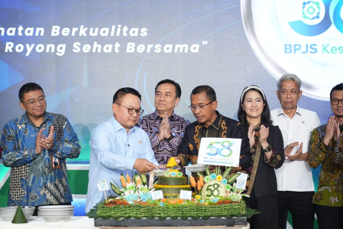 Puncak perayaan HUT ke 58 tahun BPJS kesehatan di kantor pusat. FOTO: IST