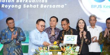 Puncak perayaan HUT ke 58 tahun BPJS kesehatan di kantor pusat. FOTO: IST