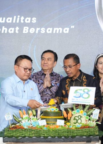 Puncak perayaan HUT ke 58 tahun BPJS kesehatan di kantor pusat. FOTO: IST