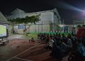 Suasana Nobar piala dunia anyata Argentina melawan Spanyol di Lapas Narkotika Kelas IIB Muara Sabak. FOTO: IST