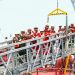 Kapolda Jambi dan SKK Migas saat mengunjungi FSO 115. FOTO: IST