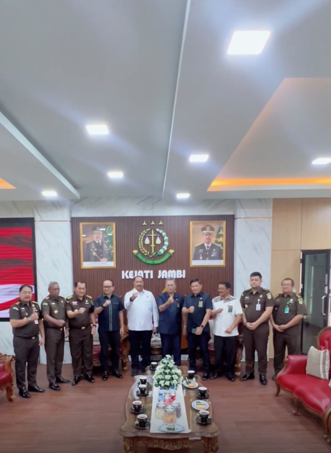 Kajati Jambi dan Ketua Pengadilan Tinggi Jambi Berkomitmen Perkuat Sinergitas Penegakan Hukum. FOTO: IST