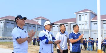 Irwan Rahmat Gumilar Membuka Porseni warga binaan dalam rangka HUT RI ke 81. FOTO: IST
