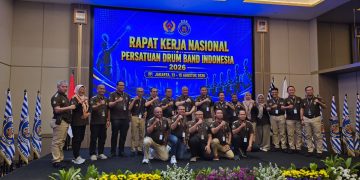 Pengprov PDBI Jambi saat mengikuti Rakernas di Jakarta. FOTO: IST