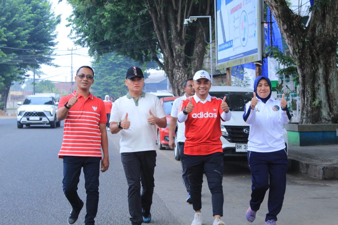 Pembukaan fun walk Ditjenpas Jambi dalam rangka HUT RI ke 81. FOTO: IST