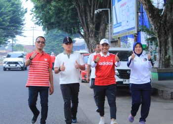 Pembukaan fun walk Ditjenpas Jambi dalam rangka HUT RI ke 81. FOTO: IST