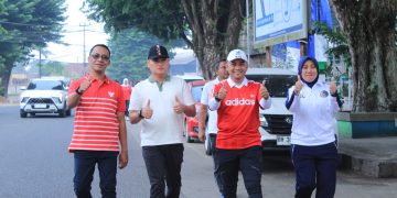 Pembukaan fun walk Ditjenpas Jambi dalam rangka HUT RI ke 81. FOTO: IST