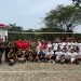 Tim bola volley Lapas kelas IIB Muara Sabak saat menang turnamen volley dalam rangka HUT RI ke 81. FOTO: IST