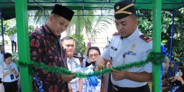 Peresmian rumah ke 8 buah hasil dari kolaborasi yang apik antara Ditjenpas Jambi dengan BAZNAS Jambi. FOTO: IST