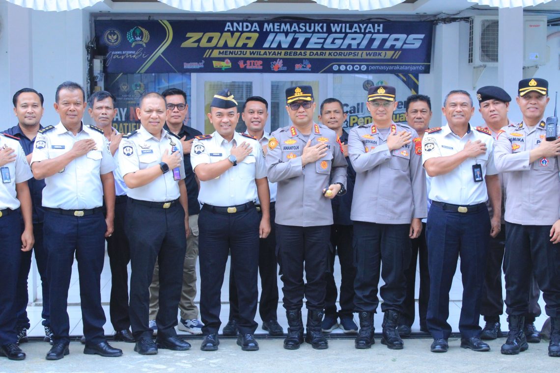 Perkuat Sinergi Keamanan, Kakanwil Ditjenpas Jambi Sambut Audiensi Kapolresta. FOTO: IST