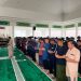 Keluarga besar Lapas Kelas II A Jambi dan warga binaan gelar sholat dan doa bersama mendoakan jurnalis dan ABK yang dinyatakan hilang saat liputan erupsi  gunung anak Krakatau. FOTO: DOC HUMAS Lapas.
