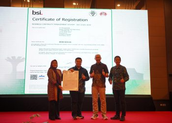 Pegadaian Kembali Raih ISO 22301:2019, Bukti Komitmen Jaga Keberlangsungan Layanan Masyarakat. FOTO: IST