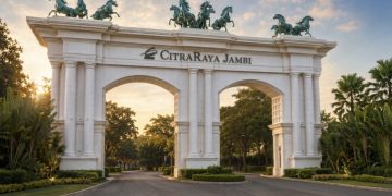 Gerbang Masuk Kawasan Perumahan CitraRaya. FOTO: IST