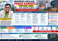 Flyer matrik usulan Ranperda Karhutla. FOTO: IST