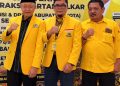 Ketua, Sekretaris dan Kepala Sekretariat Golkar Provinsi Jambi. FOTO: UCUP