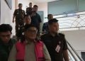 Penahanan tersangka korupsi di sekretariat Merangin oleh Kejati Jambi. FOTO: IST