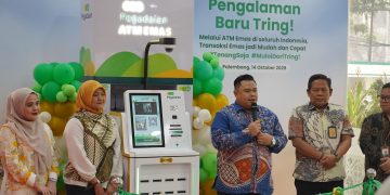 Setahun Tring! Pegadaian, ATM Emas Hadir di Palembang, Transaksi Emas Kini Bisa Instan. FOTO: IST