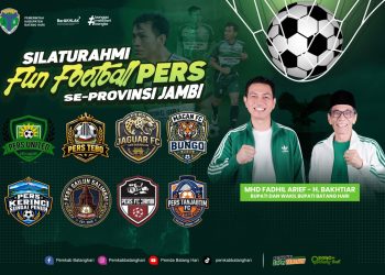 Bupati Fadhil Dukung Fun Football Pers se-Jambi, Dorong Sportivitas dan Pergerakan UMKM. FOTO: IST