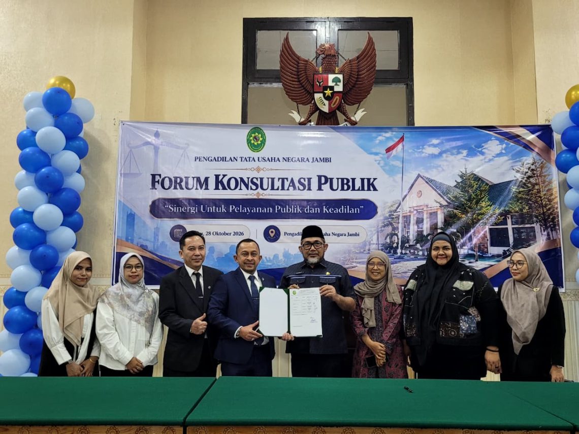 Hadiri Forum Konsultasi Publik PTUN Jambi, Komisioner KI Tekankan Digitalisasi Harus Inklusif. FOTO: IST