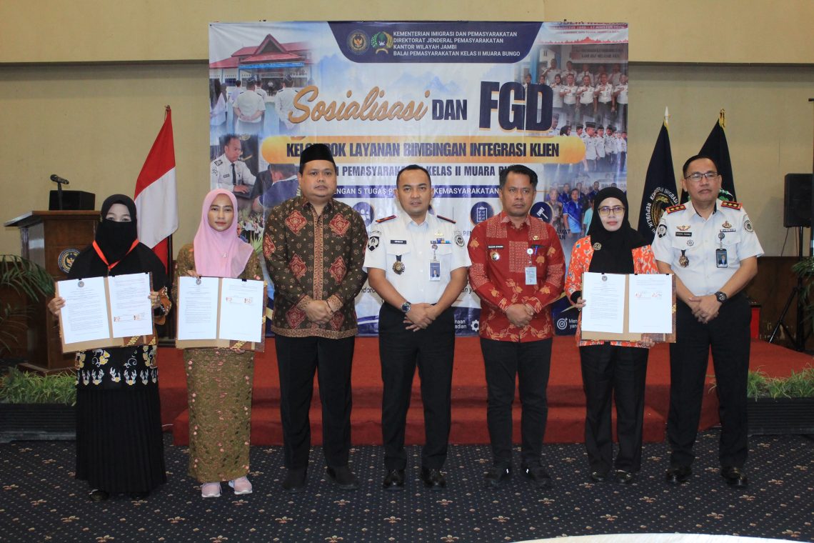 Perkuat Reintegrasi Sosial, Kakanwil Ditjenpas Jambi Gandeng Pemda dan Mitra Usaha. FOTO: IST